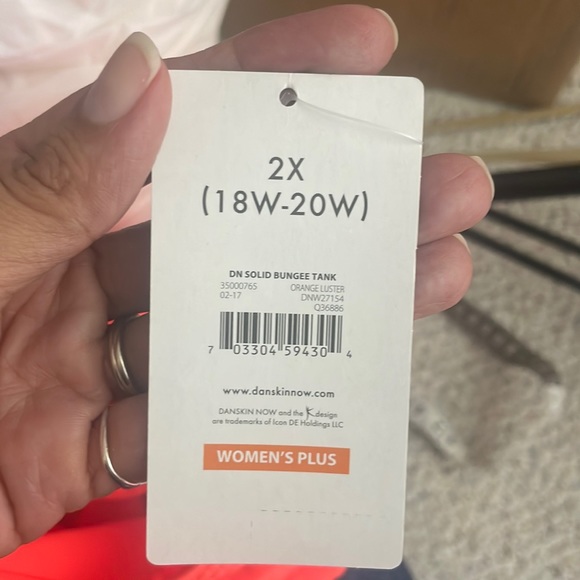 COPY - Danskin coral spandex tank - Picture 6 of 6